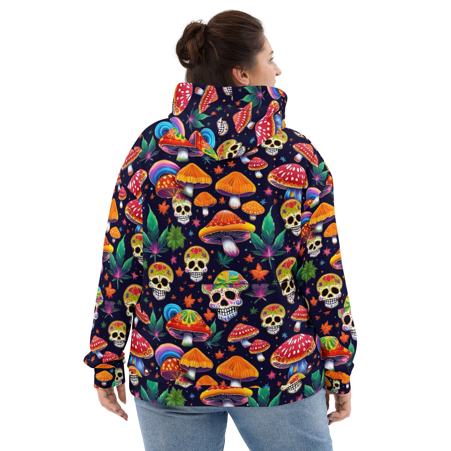Unisex Hoodie Sugar Skulls N Shrooms