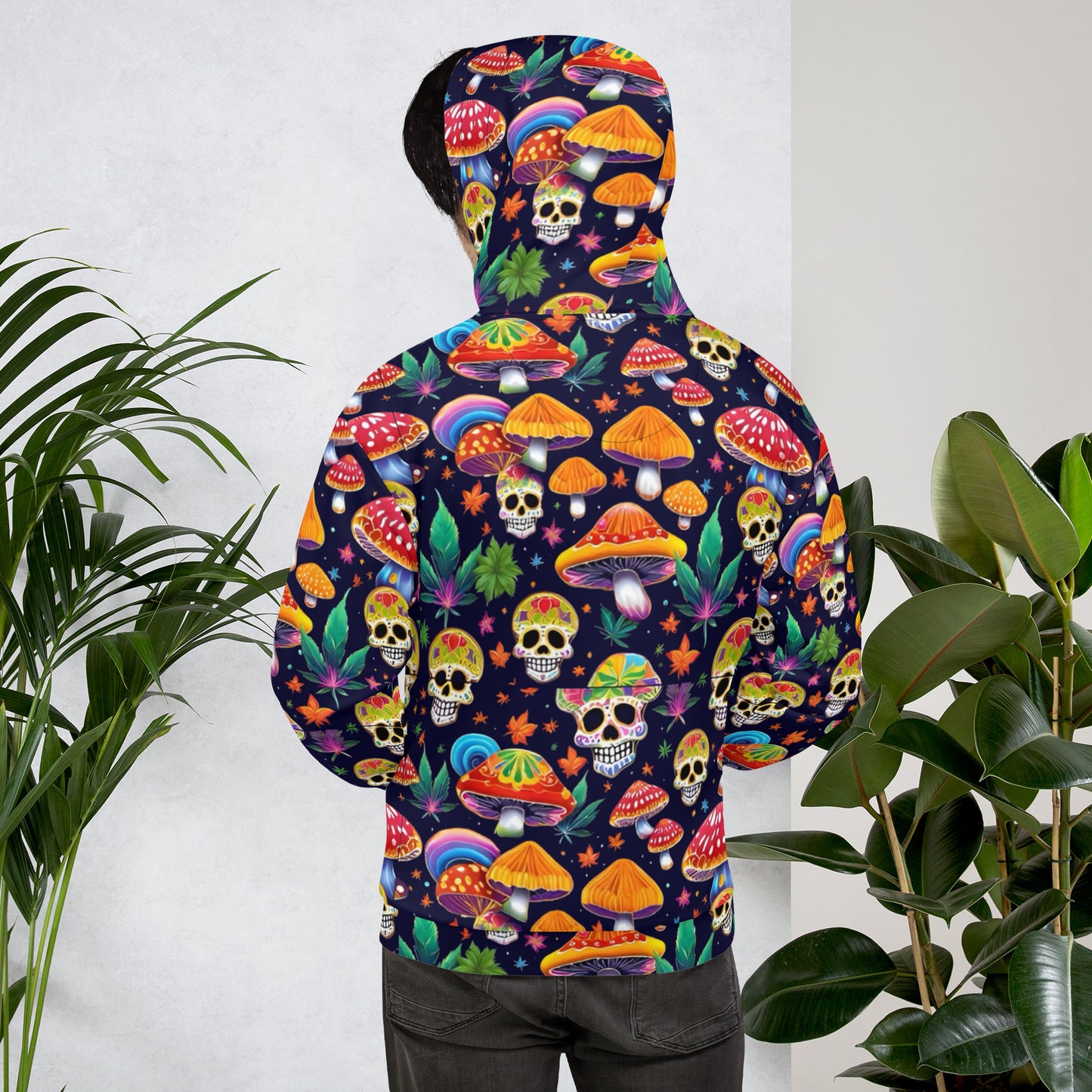 Unisex Hoodie Sugar Skulls N Shrooms