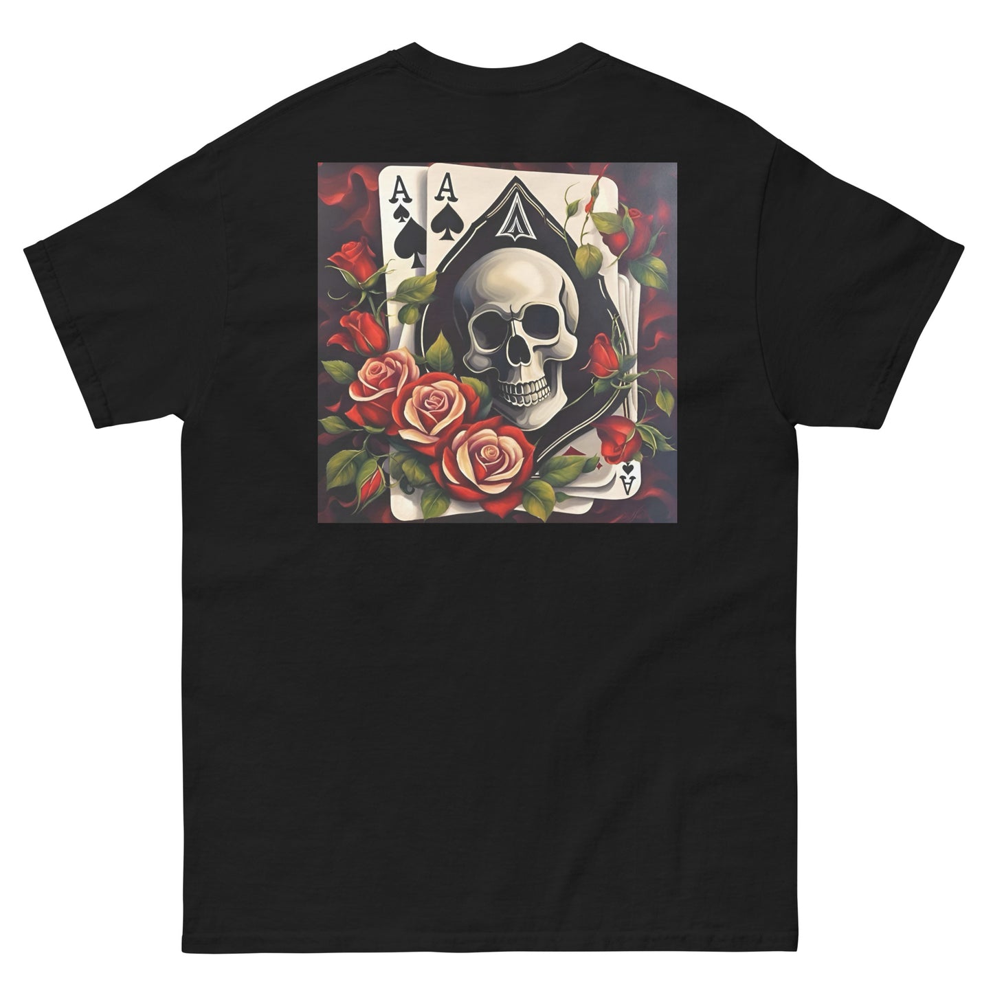 (U) Ace Rose N Skull Tee