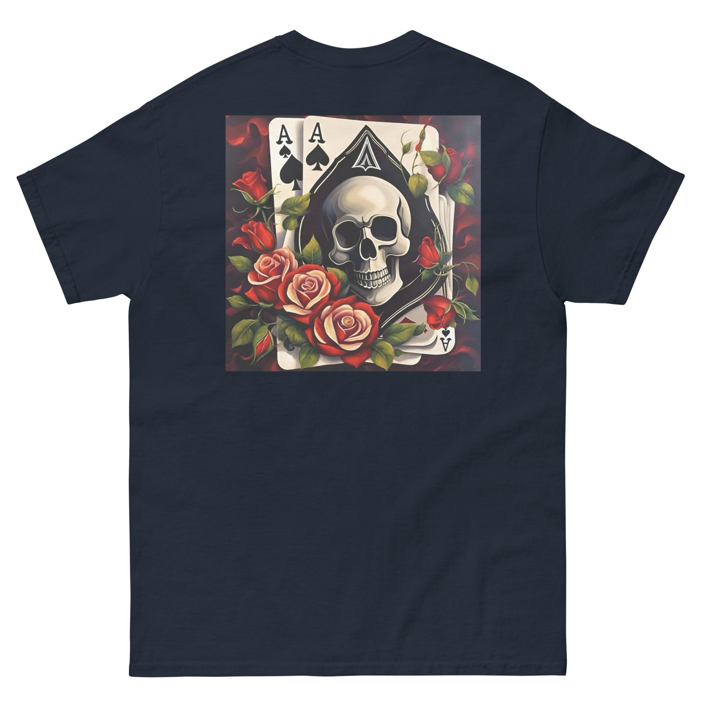 (U) Ace Rose N Skull Tee