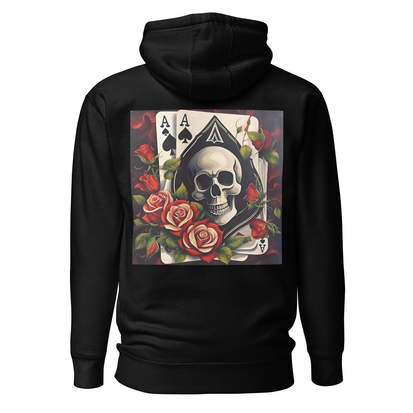 (U) Ace Rose & Skull Hoodie