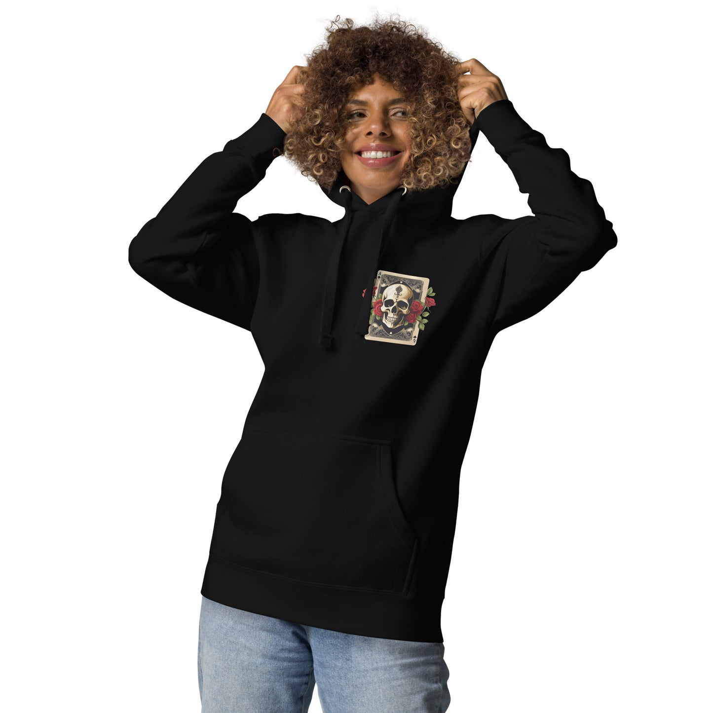(U) Ace Rose & Skull Hoodie