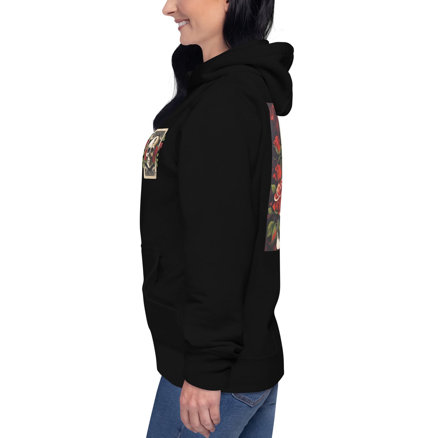(U) Ace Rose & Skull Hoodie