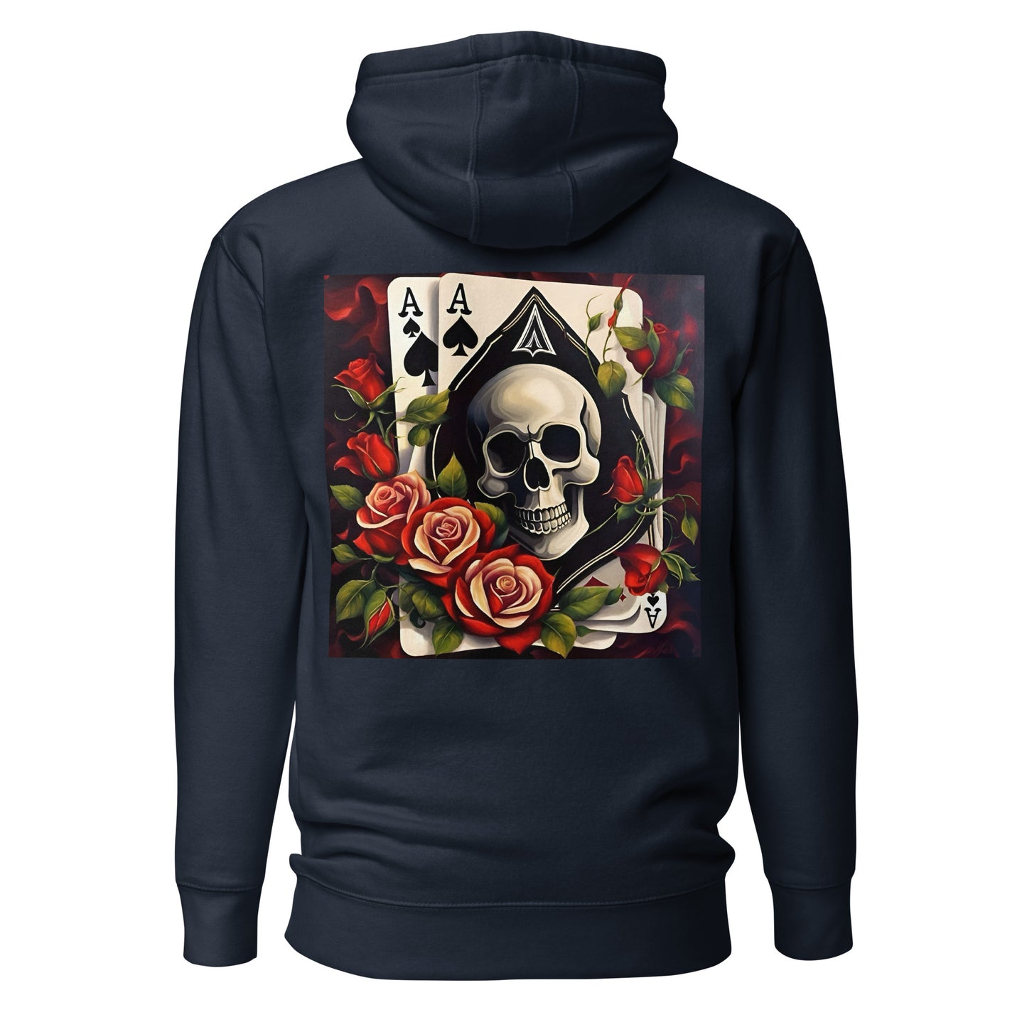 (U) Ace Rose & Skull Hoodie