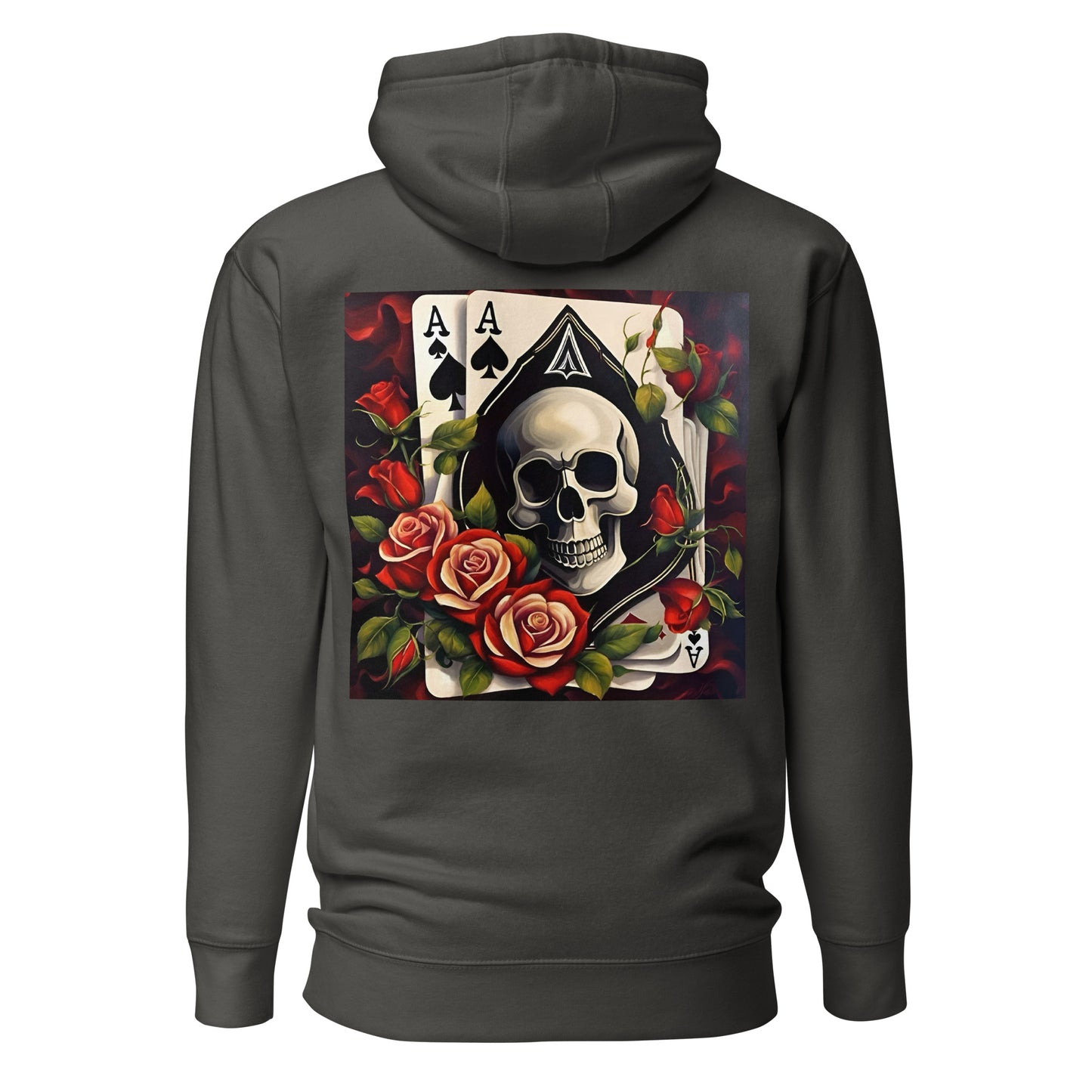 (U) Ace Rose & Skull Hoodie