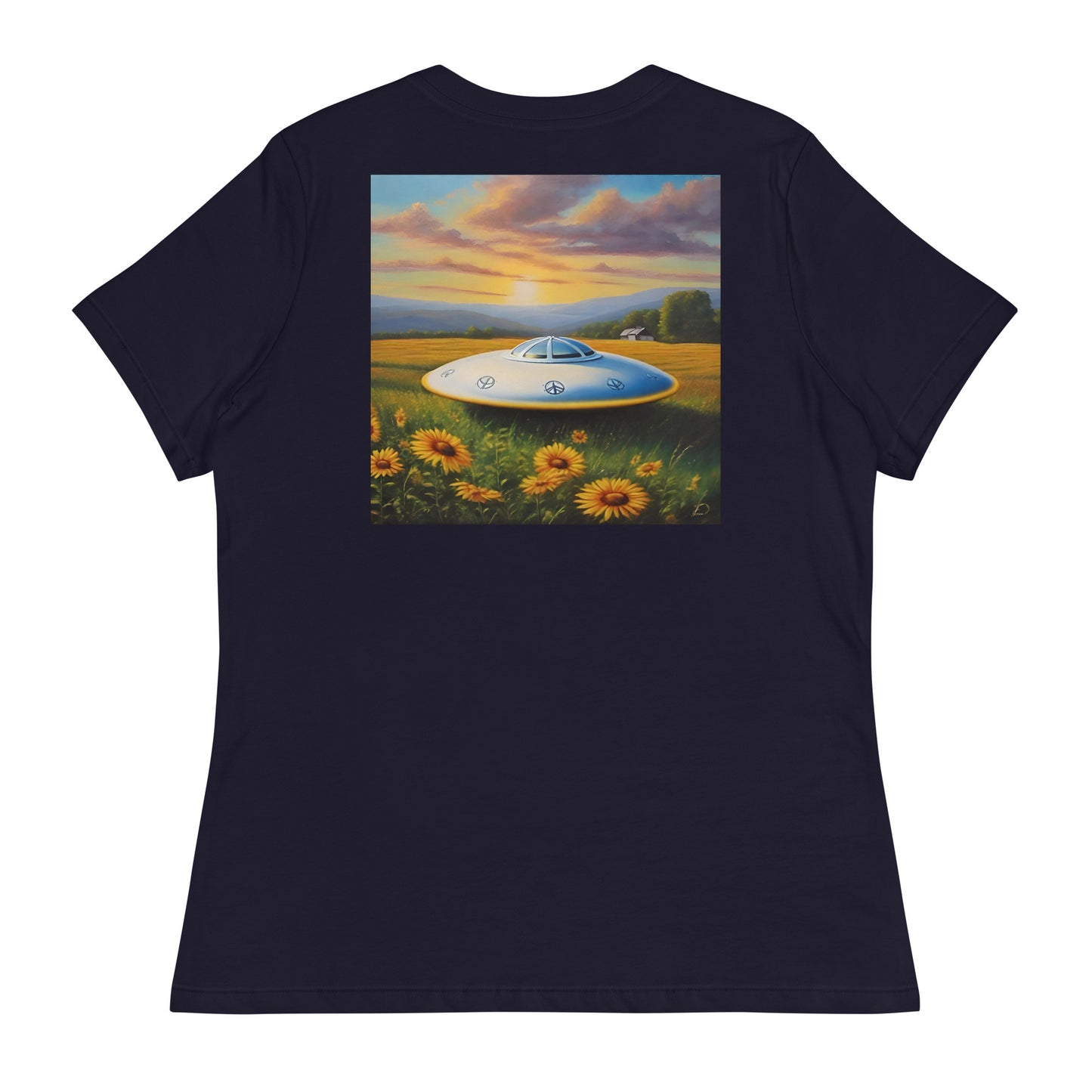 (W) Relaxed Sunflower Field shirt