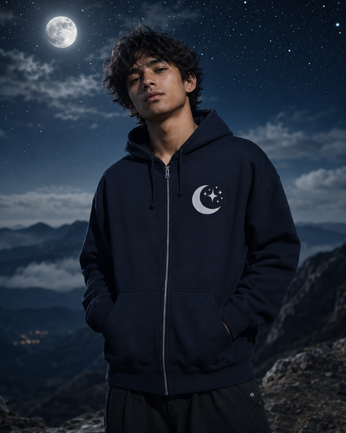 Moonveil Zip Hoodie