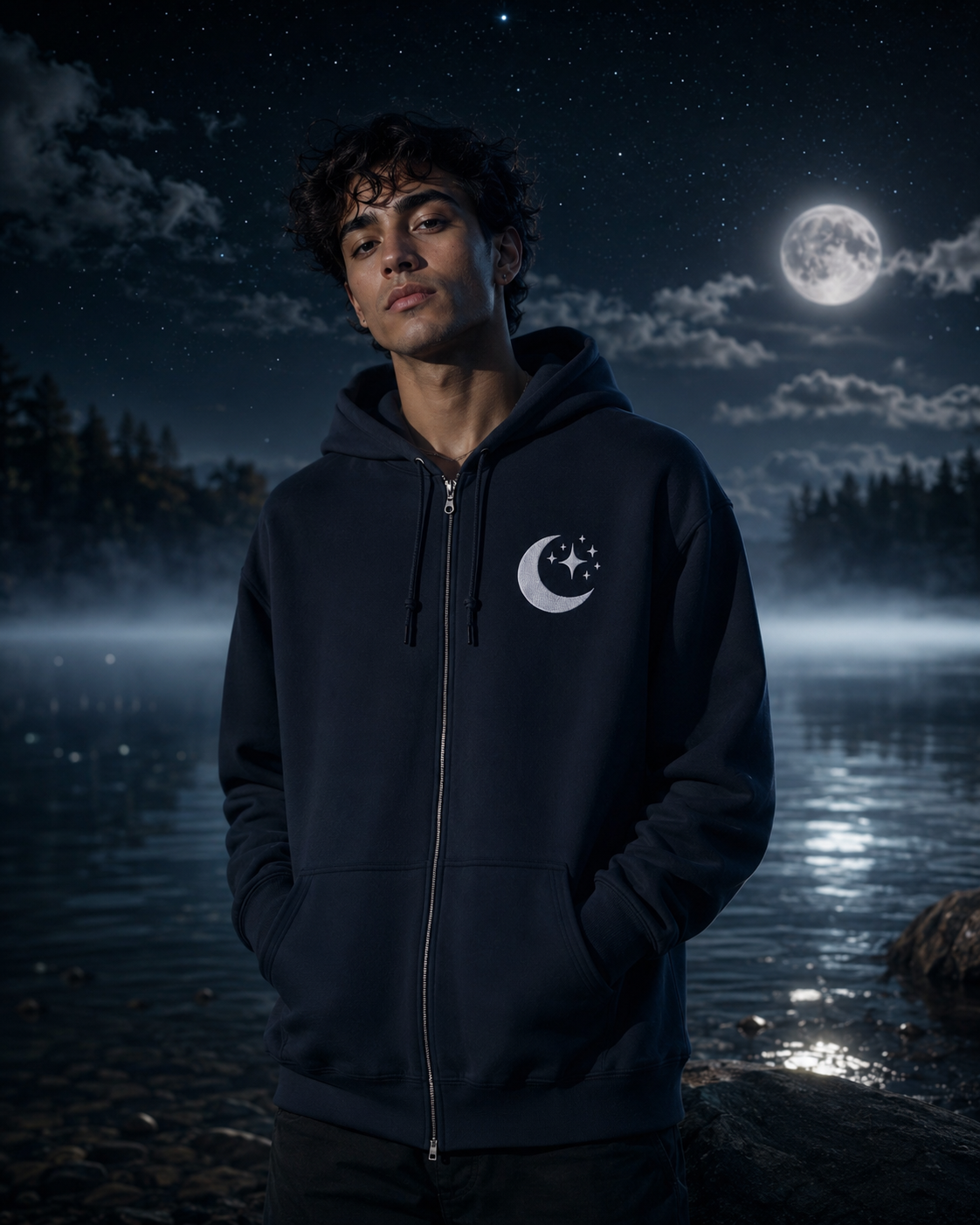 Moonveil Zip Hoodie