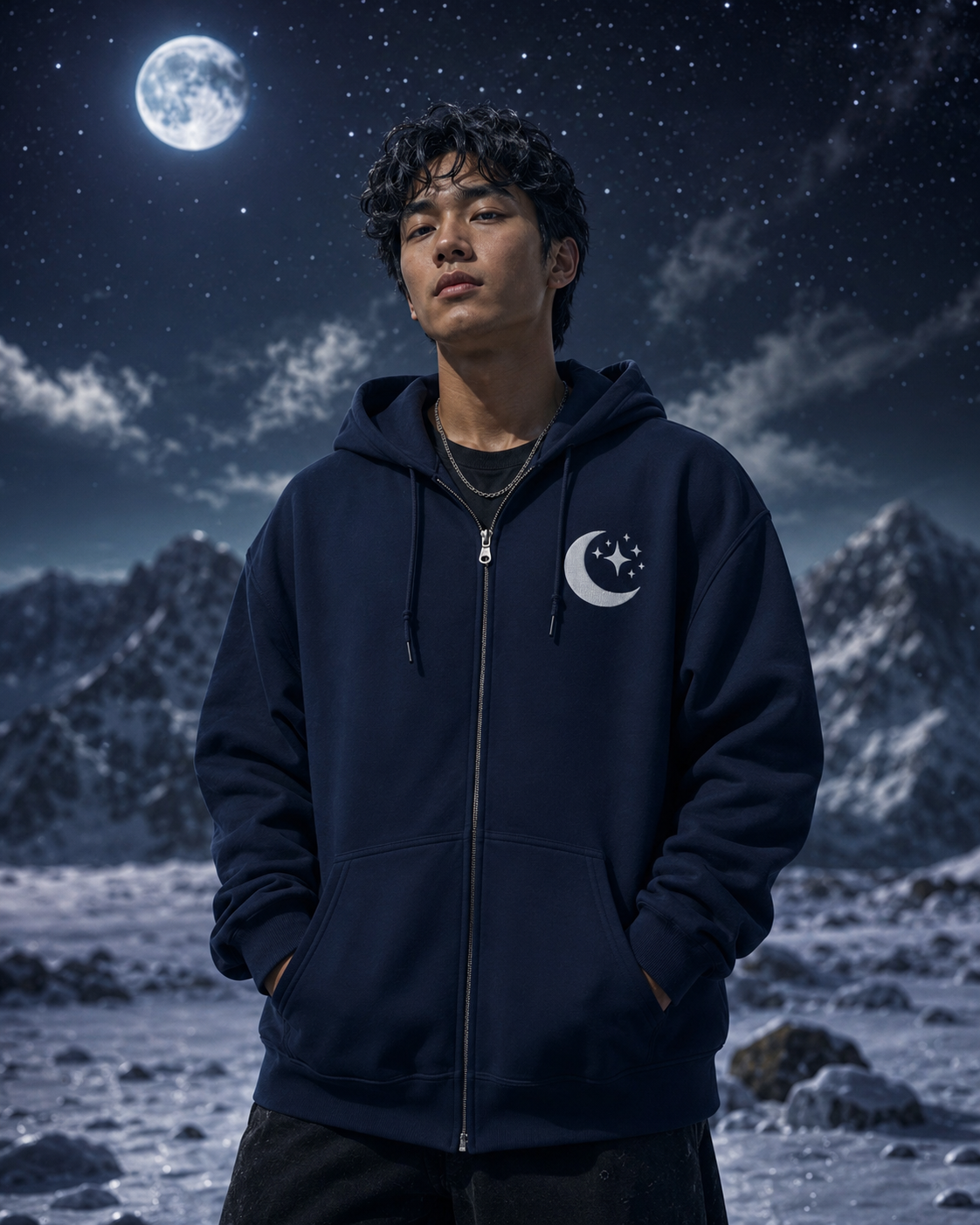Moonveil Zip Hoodie
