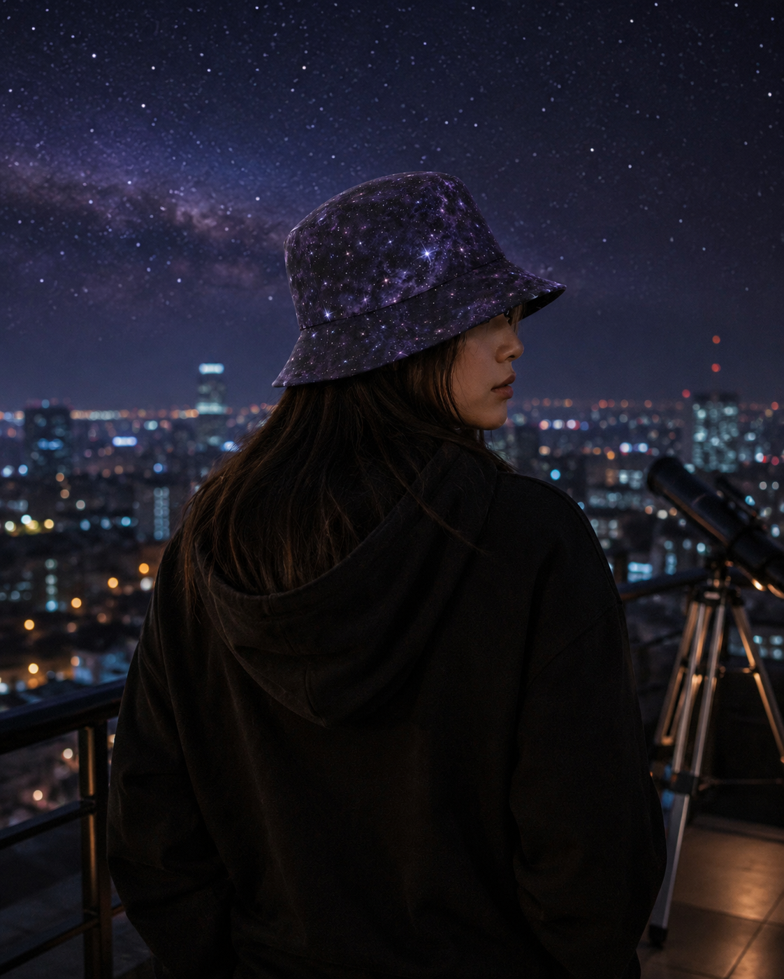 Dark Matter bucket hat