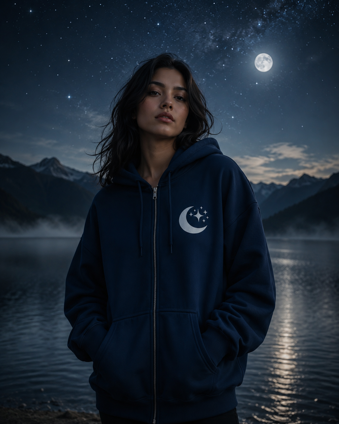 Moonveil Zip Hoodie