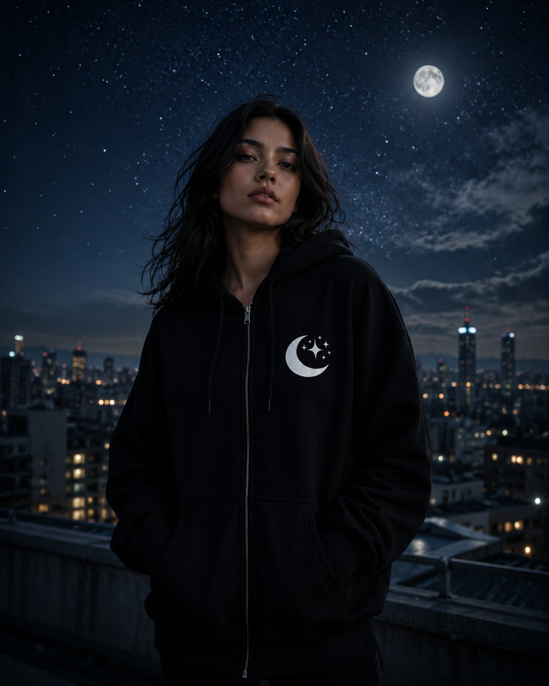 Moonveil Zip Hoodie