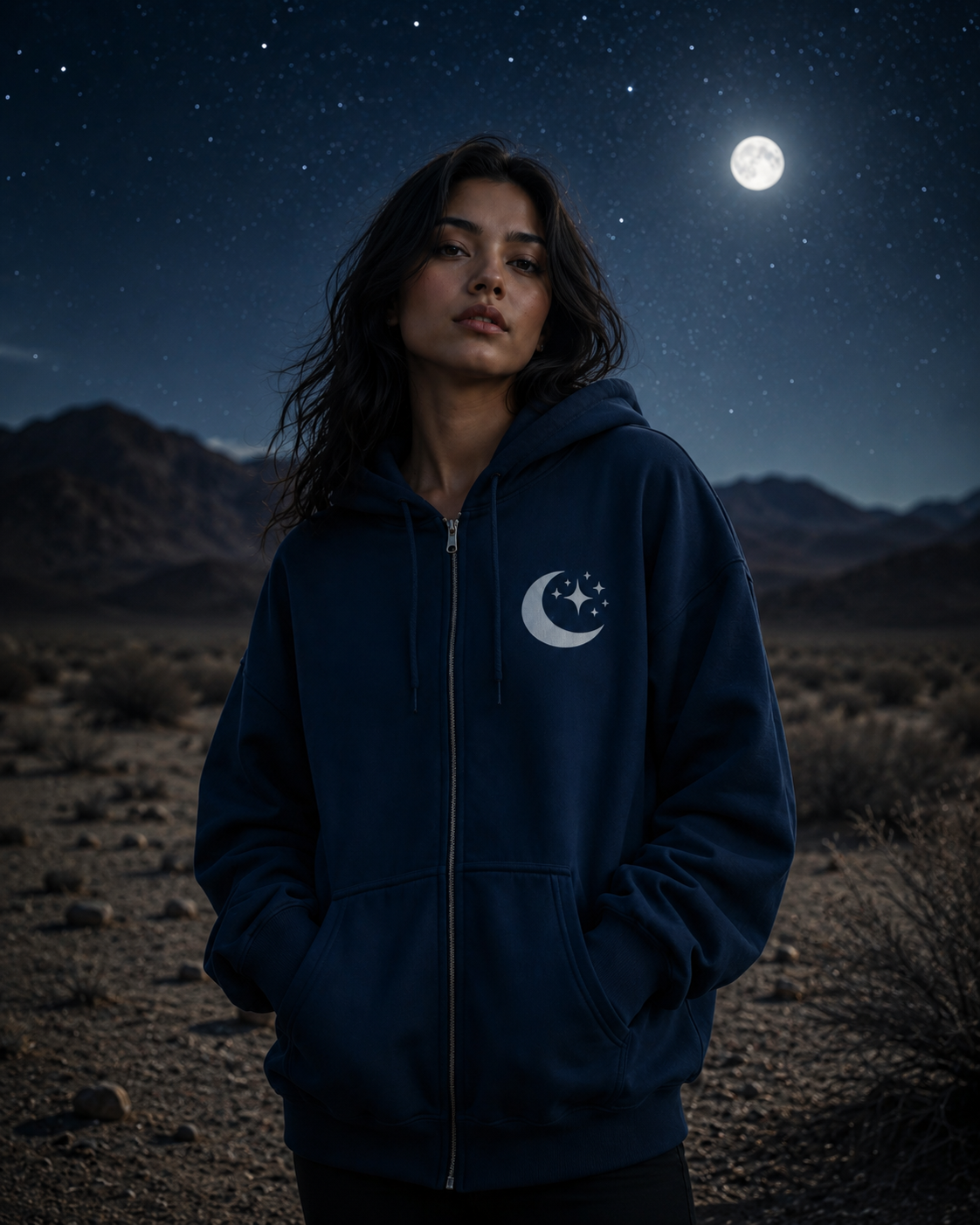 Moonveil Zip Hoodie