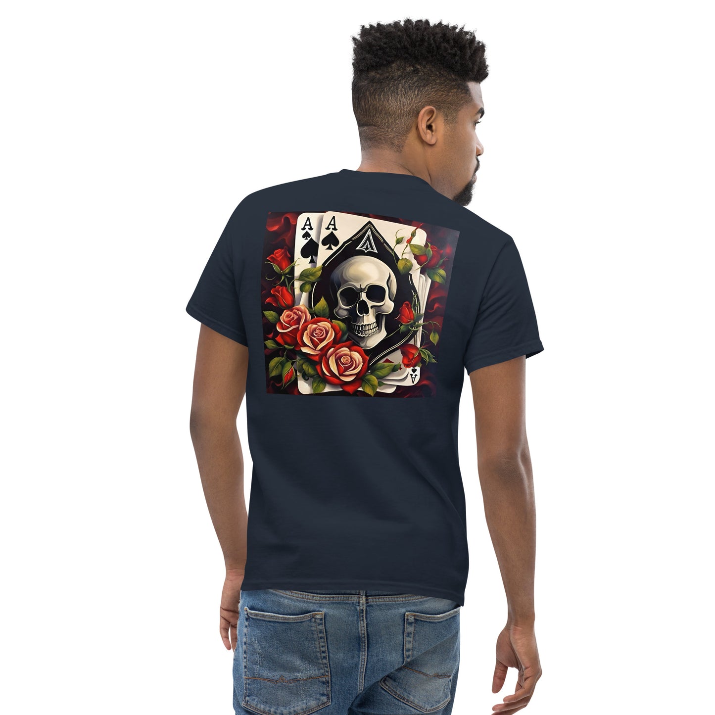 (M) Ace Rose n Skull Shirt