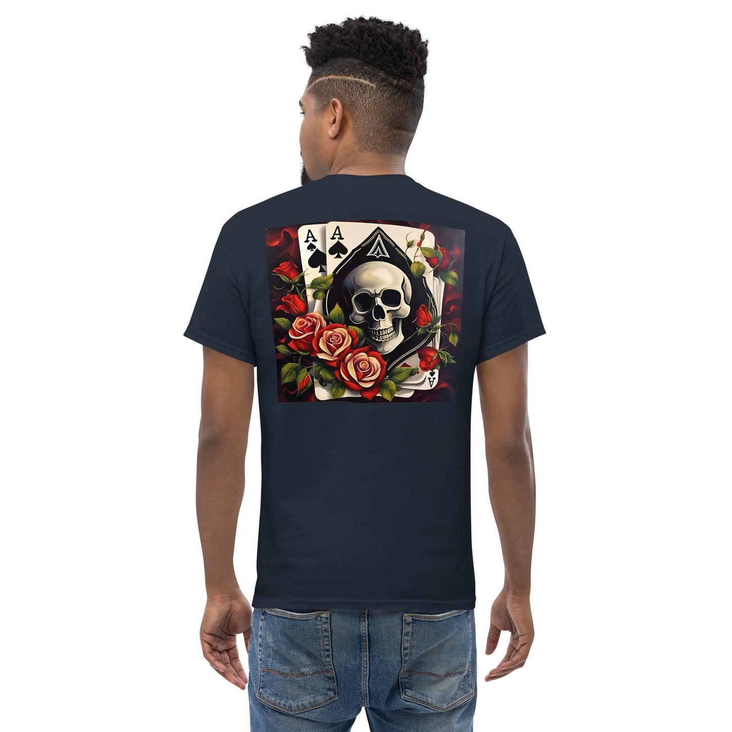 (M) Ace Rose n Skull Shirt