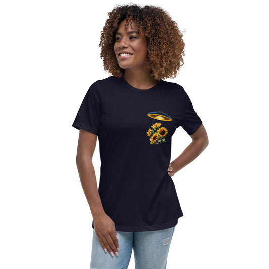(W) Relaxed Sunflower Field shirt
